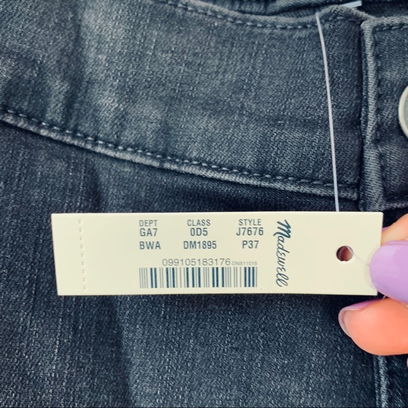 Madewell 9” Button Ankle Skinny Jeans Plus Size - Picture 8 of 8